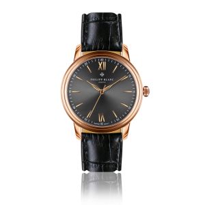 Montre cuir crocodile Philipp Blanc Geneva