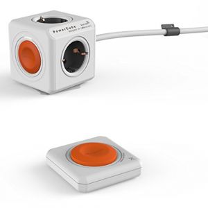 Allocacoc Rallonge + kit câble + télécommande Type F blanc