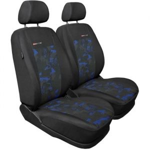 Mossa 2UNE-BL Noir Bleu - Housses de sieges universelles compatibles avec RENAULT TWINGO 1 2 3 I II III PU9955