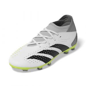 Adidas Predator Accuracy.3 Firm Ground Football Shoes, Blanc(FTWR White/Core Black/Lucid Lemon), 28.5 EU