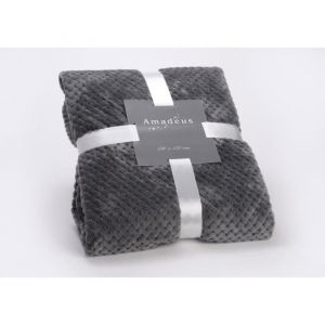 Amadeus Plaid damier 130x170 gris anthracite