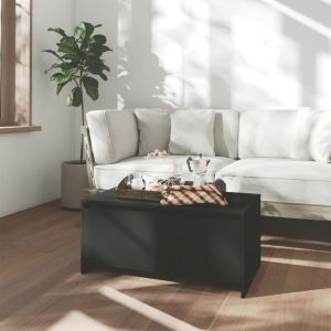 Image de VidaXL Table Basse Noir 90x50x41,5 Cm Agglom¿¿R¿¿