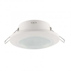 V-TAC VT-981 spot led encastré rond convexe GU10 couleur blanche en polycarbonate IP44 sku 6698 - Blanc