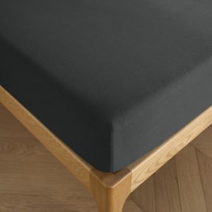 Drap housse 180 x 200 cm bonnet 30 cm 'Prémium' pour lit 2 places King Size - Prémium Truffe