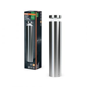 Osram Applique murale d'extérieur ENDURA Style Cylinder 50cm, 6W, 3000K, 660lm, design moderne en acier inoxydable, IP44 pour façades et entrées