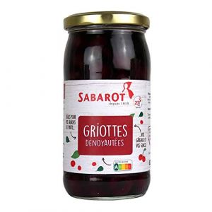 Sabarot Griottes dénoyautées en bocal 175g