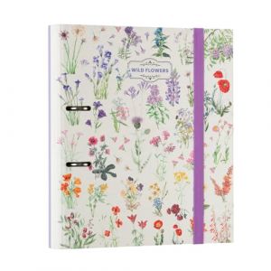 Grupo erik Classeur A4 2 Anneaux - Botanical Wild Flowers, Classeur Rigide 2 Anneaux, Format 27 x 32 cm, Fournitures Scolaires, Organiseurs, Fournitures de Bureau