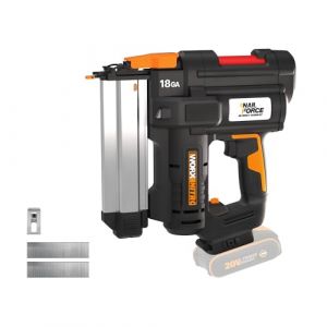 Worx Cloueuse à batterie 20 V - 18 GA PowerShare | WX842.9 | Clous de 1,2 mm et jusqu'à 50 mm de long
