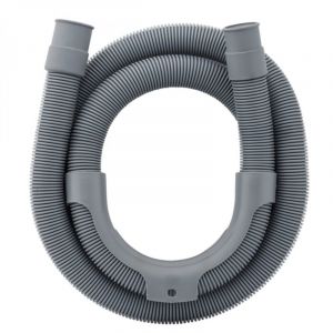Linxor Tuyau de vidange, d'évacuation universel pour machine à laver, lave vaisselle - Gris - 1,5 m