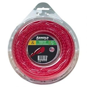 Arnold Fil de coupe-bordure AF 3.12, 2.7 mm × 56.4 m, rouge, rond, torsadé - 1082-U5-2756