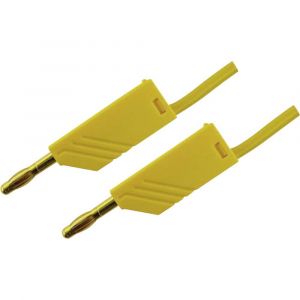 SKS Hirschmann Cordon de mesure 934066703 [ Banane mâle 4 mm - Banane mâle 4 mm] jaune 2 m 1 pc(s)