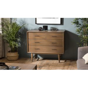 Image de House and Garden Commode en bois de mindi 4 tiroirs - Ewan