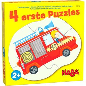 Haba 4 eerste puzzels - Hulpvoertuigen