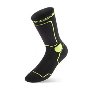 Rollerblade Unisexe – Chaussettes de skate pour adulte XL noir/vert
