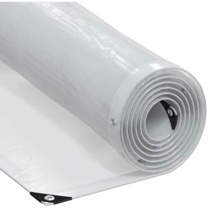 VidaXL B&acirc;che transparente avec &oelig;illets 3x4 m poly&eacute;thyl&egrave;ne