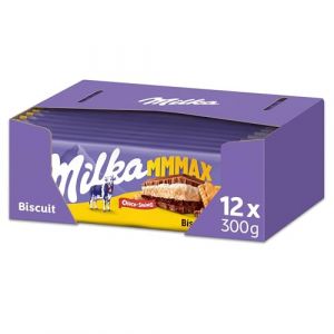 Milka 12 Tablettes MMMax de chocolat au lait avec biscuit Choco-swing - (12x270g)