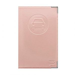 Porte-papiers voiture NOUVEAU PERMIS couleur motif old rose - France - PVC &ndash; PAPIERS FRAN&Ccedil;AIS &ndash; Carte grise