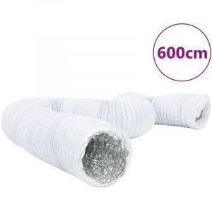 VidaXL Conduit de ventilation aluminium et pvc 6 m &Oslash;10 cm
