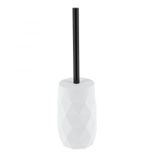 Tendance Brosse WC avec support déco Diamant Blanc et Noir
