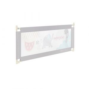 Barri&egrave;re de Lit de S&eacute;curit&eacute; Giantex pour B&eacute;b&eacute; - R&eacute;glable en Hauteur 72.5 -101.5cm Gris