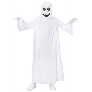 Ruedelafete Déguisement fantôme blanc enfant - Couleur Blanc - Taille 8-10 ans (140 cm)