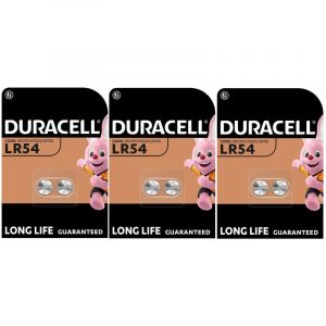 Duracell 6 piles LR54 LR1130 V10GA 189 191 (3 ampoules de 2 batteries) 6