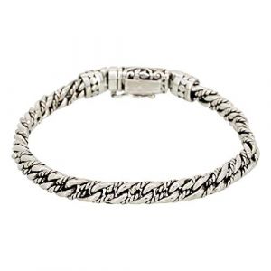 Rockstone Bracelet Homme Argent 925 - HRMHOLO Taille M (19 cm) Argenté