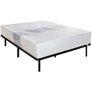 Image de Rendez Vous Déco LITERIE | Ensemble Zeus 140x200 cm | Matelas Mémoire de forme + Sommier Métal | Mi-Ferme - Olympe