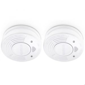 Alecto SD1010 2X D&eacute;tecteur de fum&eacute;e autonomie 10 ans &agrave; pile(s) (&Oslash; x H) 102 mm x 35 mm