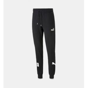 Puma Pantalon de jogging droit Power en coton Noir - Couleur Noir - Taille XL