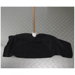 Tissages de beaulieu Serpilliere micro bouclette noir 40x85 s/carte