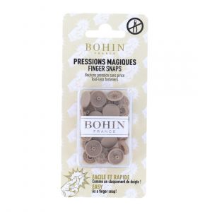 Pressions magiques 13mm beige x8