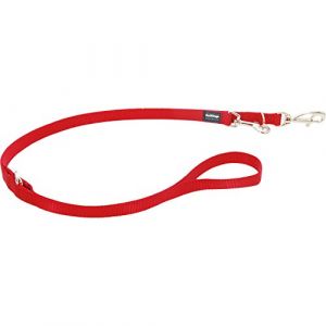 RedDingo Laisse 3 positions pour chien Rouge 2m 20 mm