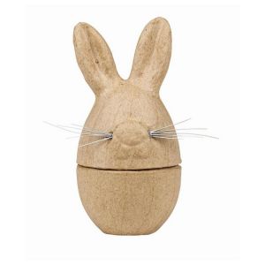 decopatch Boîte œuf lapin en papier mâché 6 x 6 x 12 cm
