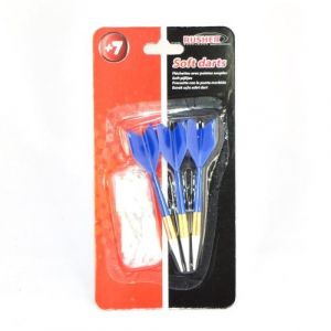 3 fl&eacute;chettes et 24 pointes pointes en pvc