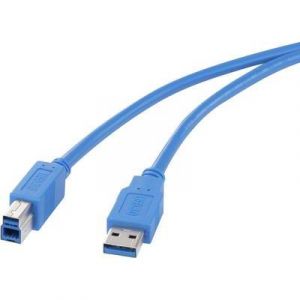 Renkforce Câble USB 3.0 mâle type A - USB 3.0 mâle type B 1.8 m bleu