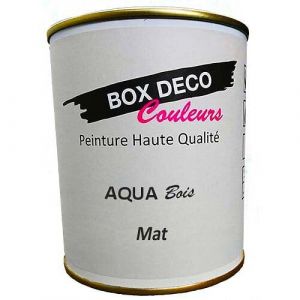 Gris Anthracite-Peinture meuble bois intérieur à base d'acrylique aspect mat Aqua Bois - 750 ml