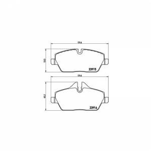 Brembo 4 plaquettes de frein P06034