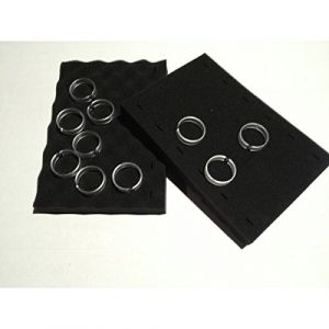 Zodiac Paire De Brosses Mousses Noires avec 14 Clips