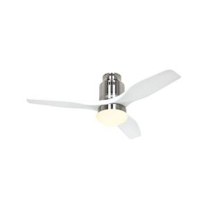 Image de Casafan Ventilateur de Plafond Aerodynamix Eco 112cm Chrome Blanc -