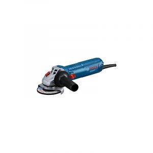 Bosch Professional meuleuse angulaire filaire GWS 12-115 (Ø de disque : 115 mm, puissance 1 200 W, protection anti-redémarrage, capot de protection, écrou de blocage, clé à ergots, poignée auxiliaire)