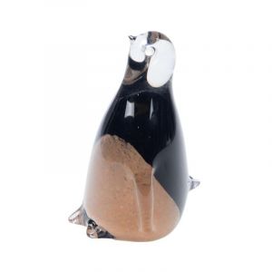 Amadeus Statue : Manchot Milo sulfure 14 cm - Décoré - Verre