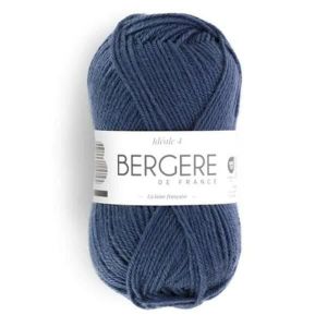Pelote de laine - Ardoise - 50% Laine 50% acrylique - Bergère de France - Idéale 4