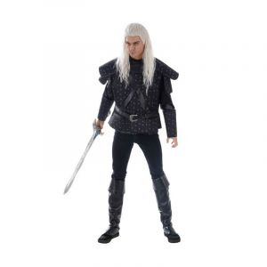 Chaks Cuirasse de Costume Geralt pour Les Fans de Witcher 3 pièces Noir - M/L