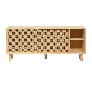 Buffet en bois de pin massif naturel - 150 cm