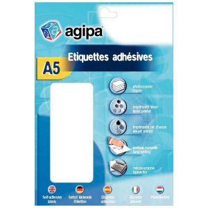 Agipa 114323 - Pastille adhésif diamètre 24 mm - Rouge - Etui de 400