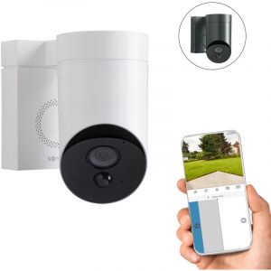 Somfy Outdoor Camera blanche - Caméra de surveillance extérieure wifi