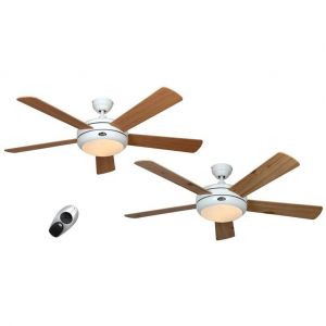 Casafan Titanuim - Ventilateur de plafond avec lampe 132 cm + télécommande