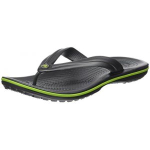 Image de Crocs Crocband Flip, Tongs Mixte Adulte, Gris (Graphite/Volt Green), 42/43 EU