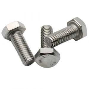 Vis Tete Hexagonale M6 x 20mm : 5 Pcs Boulon Inox pour Rondelles Metal Ecrou | Vis à Métaux Tête Hexagonale Acier A2 | Boulon Anti-Rouille - DIN 933 | PROTORX